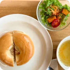 ハム&チーズベーグル